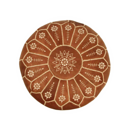 Moroccan Leather Poufs