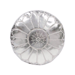 Silver Moroccan Pouf