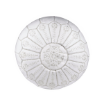 white moroccan ottoman