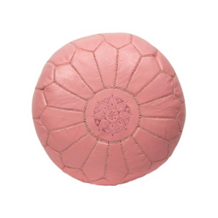 Leather Pouf