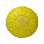 leather floor pouf